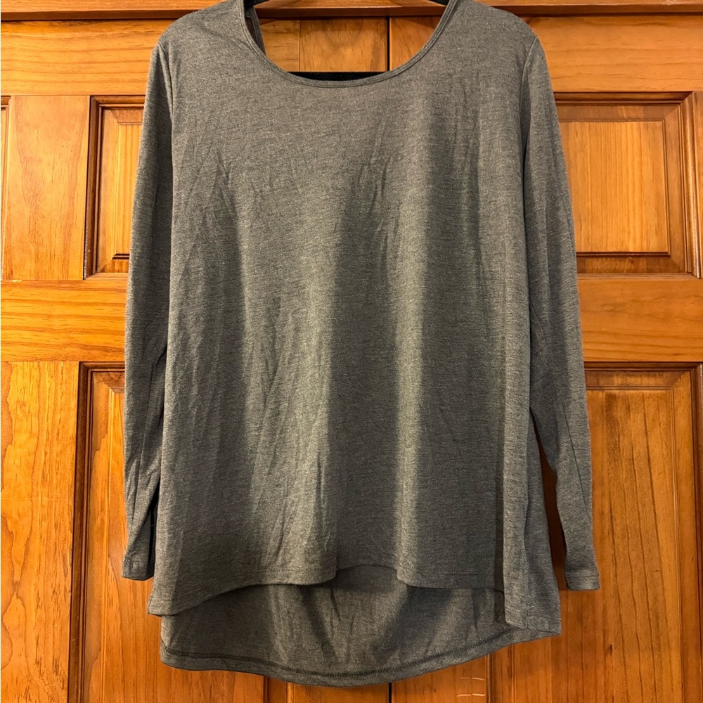 Old Navy Charcoal Long Sleeve Women's Top